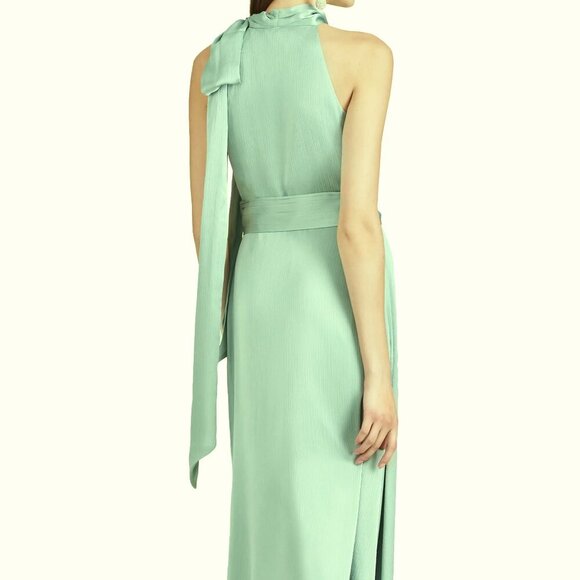 Sachin & Babi Jade Green Kayla Halter Gown - Picture 5 of 6